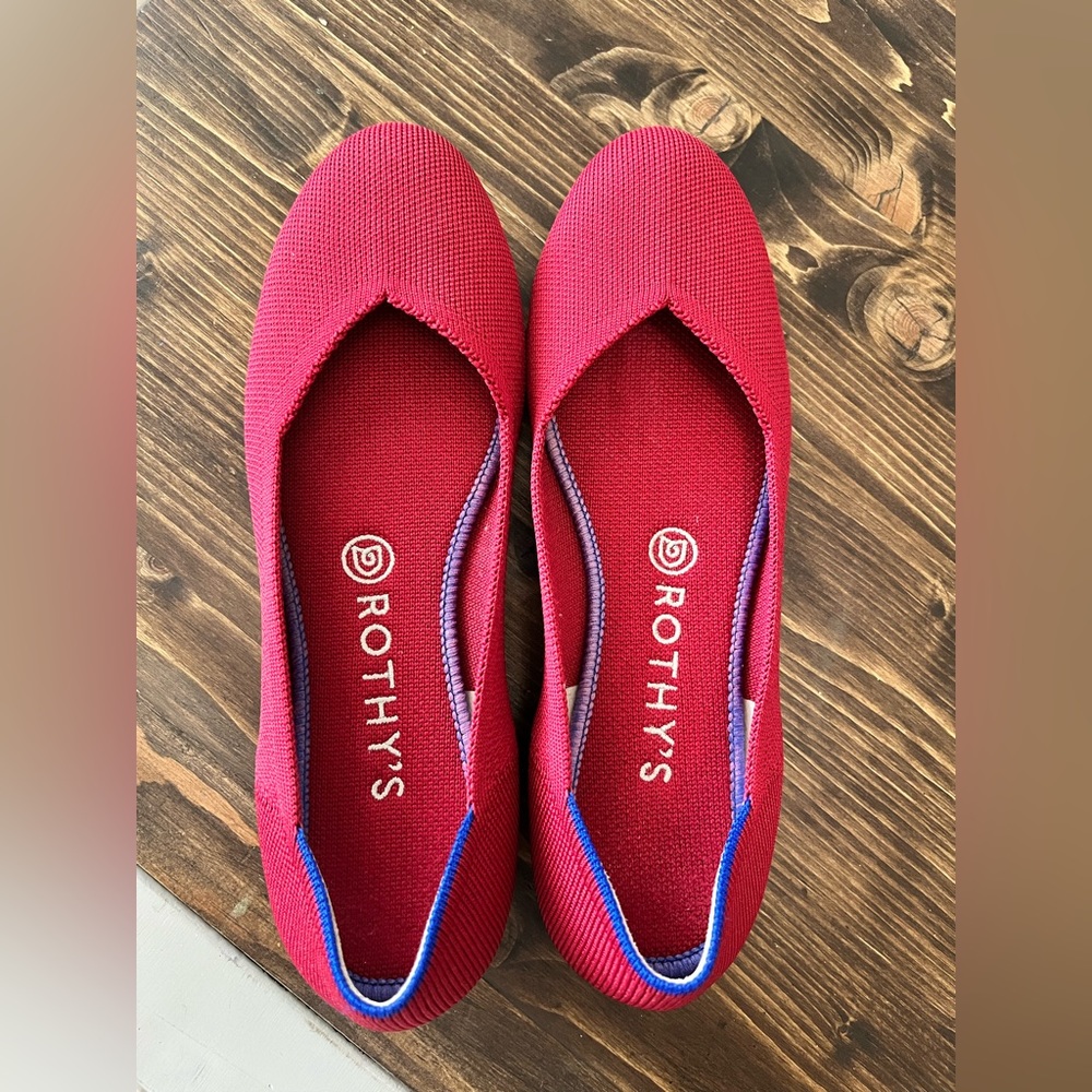 Red Rothy’s flats size 8 - Picture 4 of 4